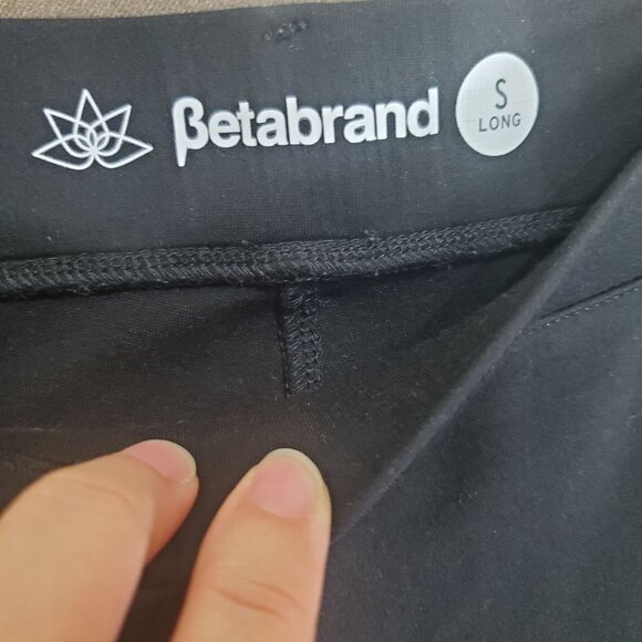 BETABRAND Womens Yoga Dress Pants SZ SL Pull-on Straight Leg Black Neutral - Picture 4 of 9